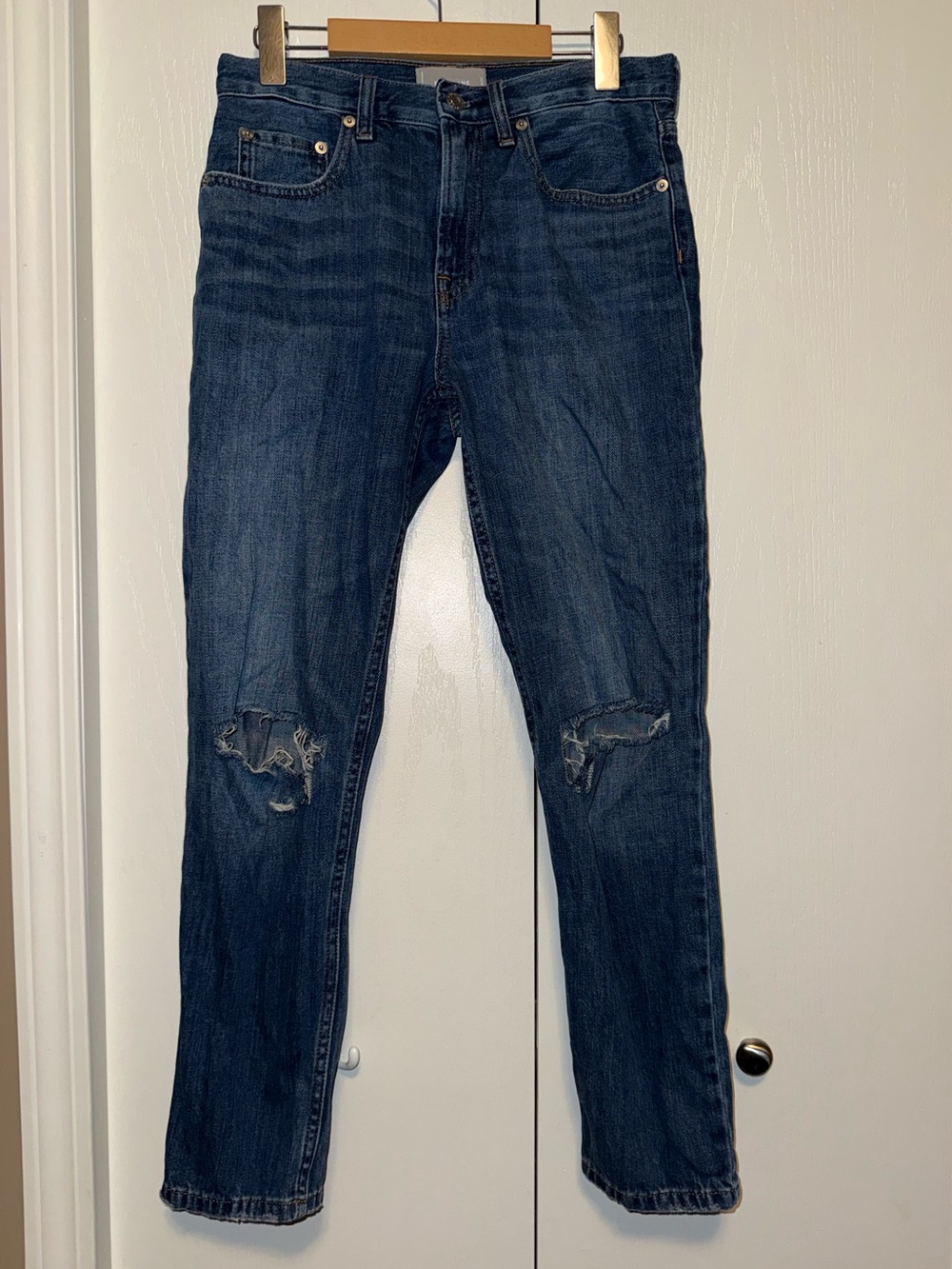 Everlane The Summer Jean Distressed Jeans
